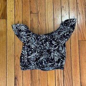 Paisley Crop Top